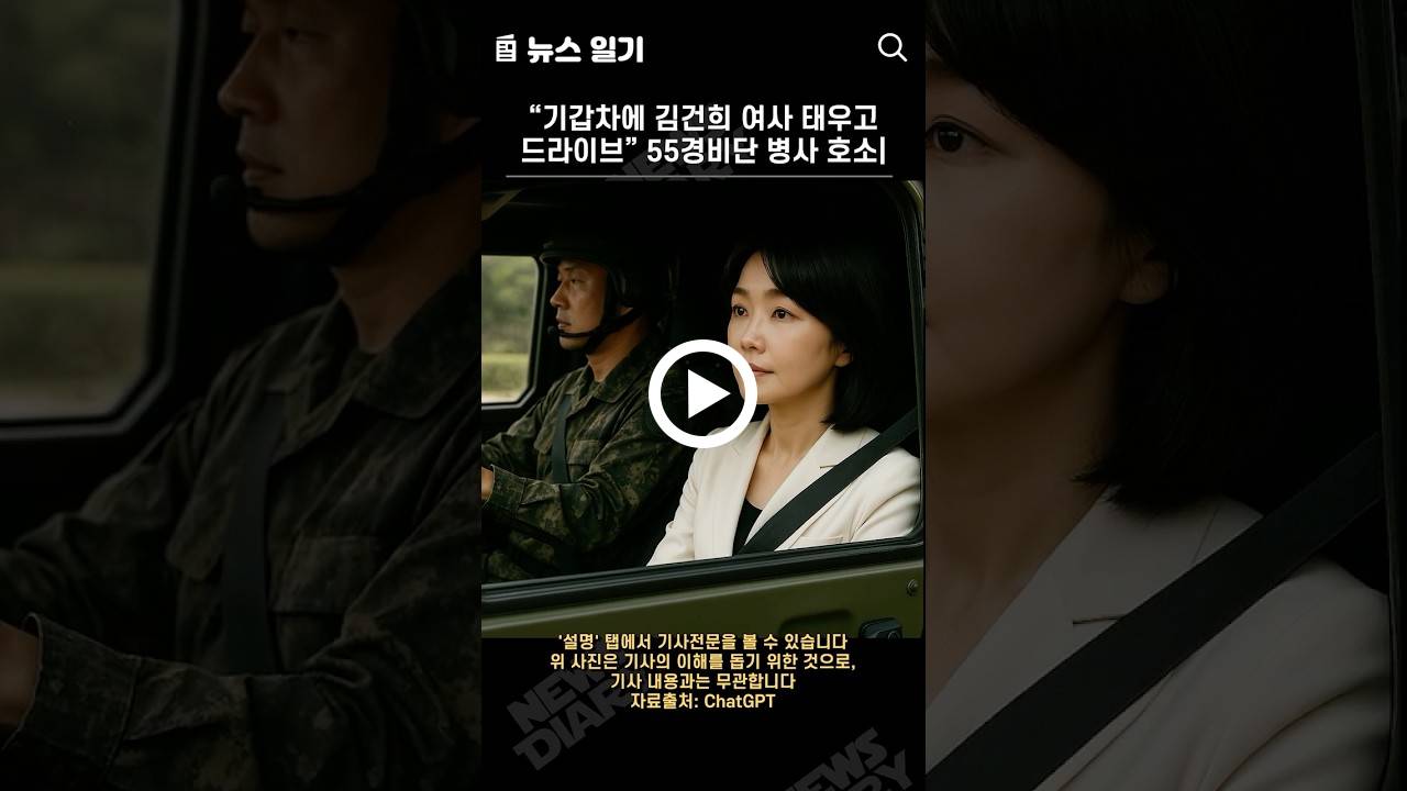 “기갑차에 김건희 여사 태우고 드라이브” 55경비단 병사 호소