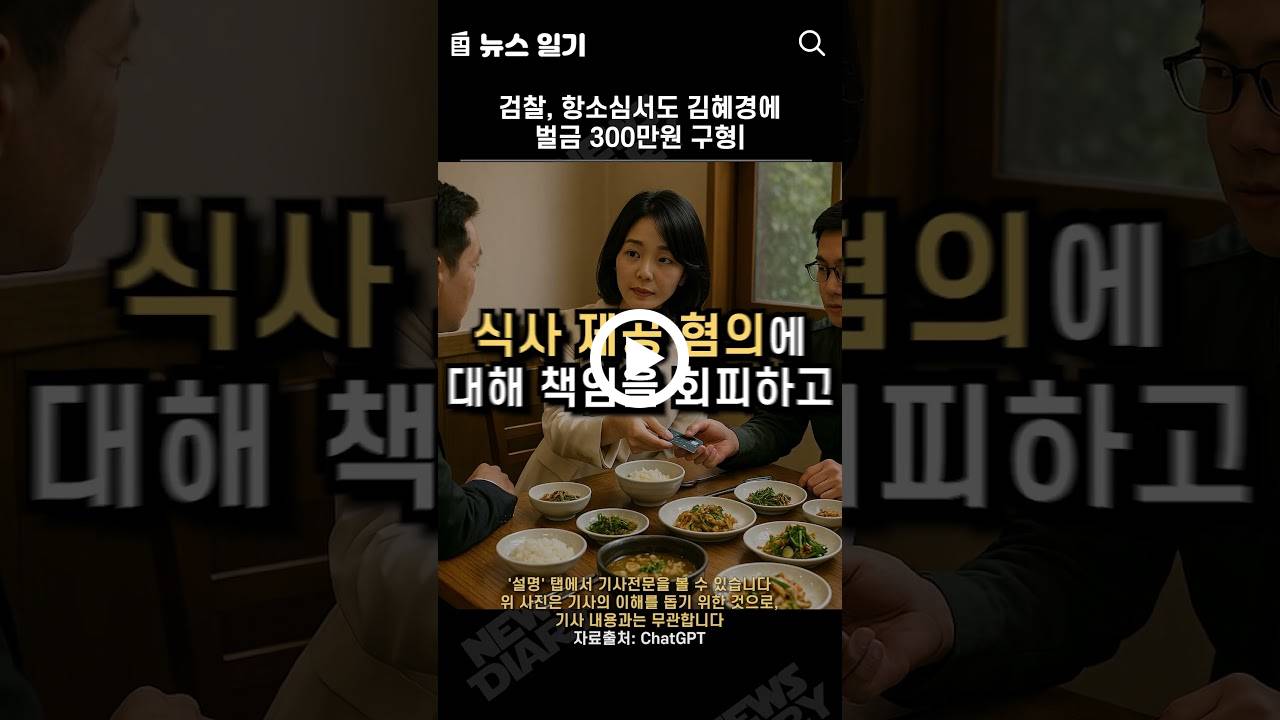 검찰, 항소심서도 김혜경에 벌금 300만원 구형